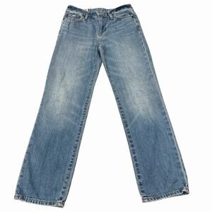 Polo Ralph Lauren Boys Slim Straight Jeans Size 10 Faded Distressed Blue Denim